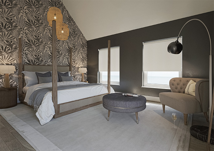 Shimmer (Blackout), Antique Brown - Roller Blind - Image 7